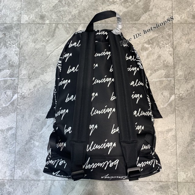 Balenciaga專櫃爆款男女同款黑色布包雙肩包 巴黎世家雙肩背包大書包 fyj1617